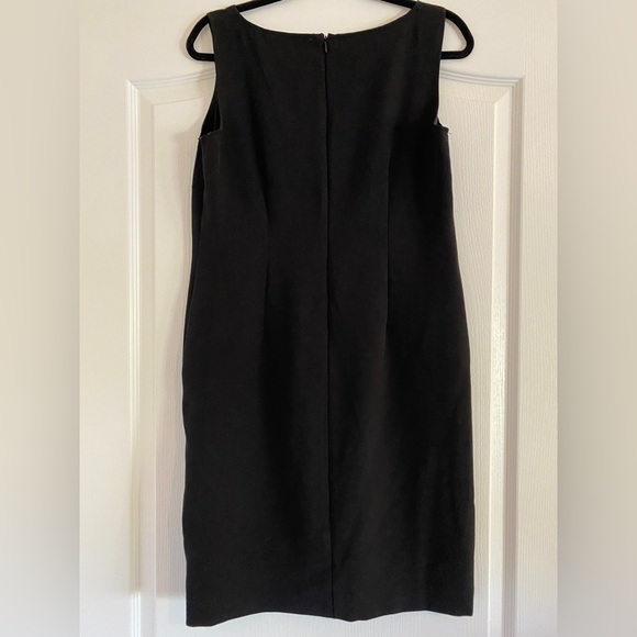 EUC Danny & Nicole Black Sheath Dress 12P - Picture 5 of 5
